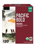 Kirkland Signature Pacific Bold Coffee, Dark Roast, Coffee Pods, 120 Count Value Pack (Packaging May Vary)