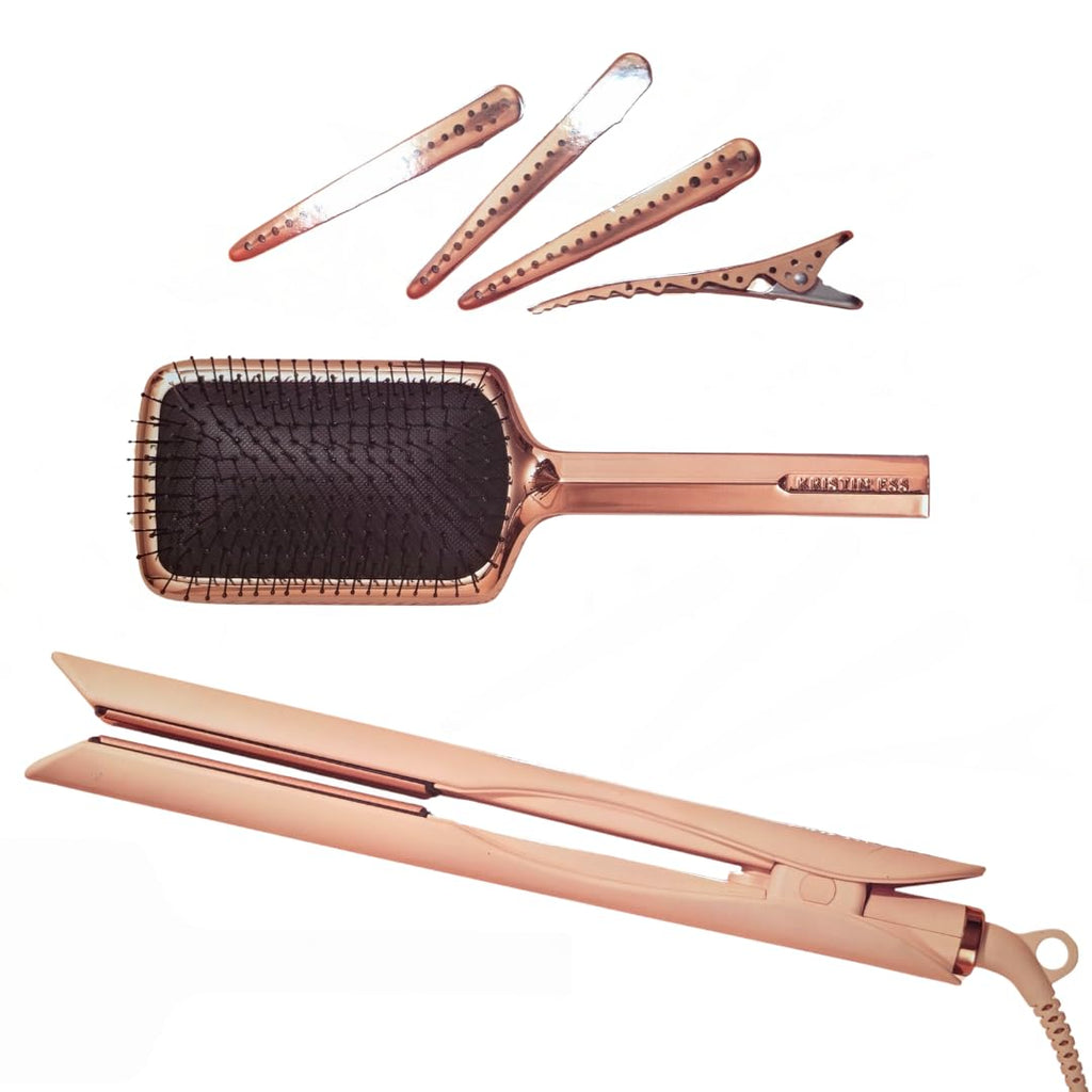 Kristin Ess Hair Signature Styling Gift Set 3-in-1 Ceramic Flat Iron