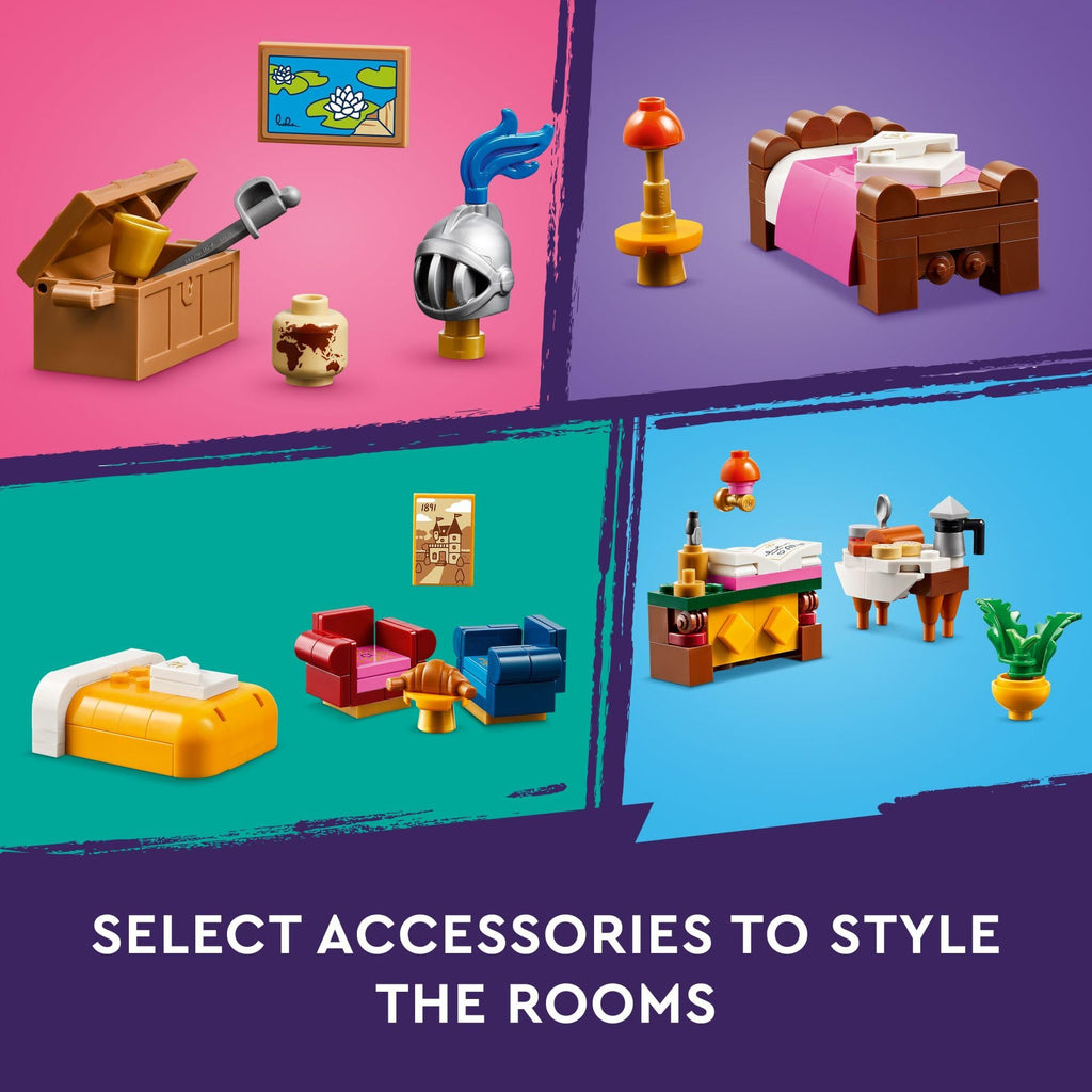 LEGO Friends Castle Bed and Breakfast Hotel Building Toy - Pretend Play Toy Figures & Playsets for Girls & Boys, Ages 12+ Years - Gift for Kids W/Mini-Dolls - 42638