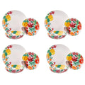 Maxwell & Williams Capri Dinnerware Set, 12-Piece (Includes 4 x dinner plates(27.5cm) and 4 x side plates(19cm) and 4 x bowls(19cm). Made from quality porcelain. Microwave and dishwasher safe)