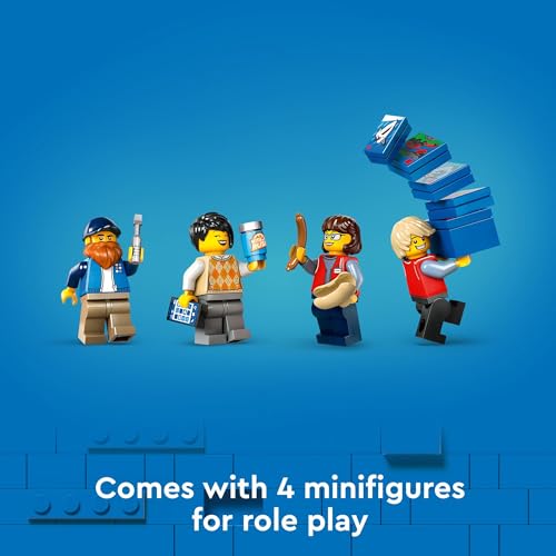 LEGO City Yellow Delivery Truck Toy - Semi Truck Building Toy for Boys & Girls, Ages 8+ Years - Gift for Birthdays - Pretend Play W/ 3 Minifigures - 60440