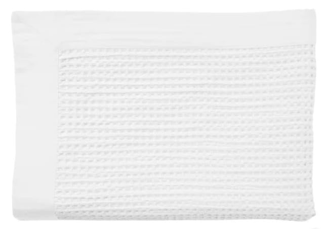 Jennifer Adams Cotton Waffle Throw 60in x 70in(White)