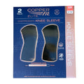 Copper Fit Elite Knee Compression Sleeve Knee Brace 2-Pack, Black