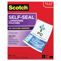 3M Self-Sealing Laminating Sheets, 9.5 mil, 8 1/2 x 11 (50 Sheets)
