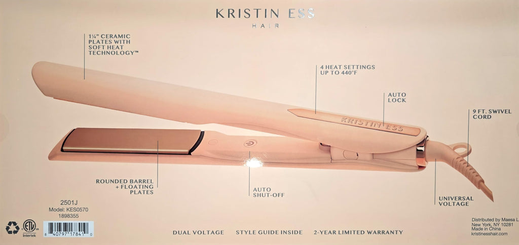 Kristin Ess Hair Signature Styling Gift Set 3-in-1 Ceramic Flat Iron